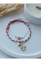 Card Swallow Bird Clover Leaf Marteniçka Luck Bracelet Friendship Red String Women's Bracelet - 3