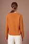 Women's Button Detail V-Neck Cardigan Saffron 25264 - 5