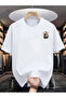 Men's Playing Card Front-Back Printed Oversized T-Shirt - 2
