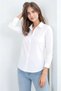 Women's Shirt Collar Classic Solid Buttoned Suitable for Hijab Long Sleeve Sports Stylish Business Shirt - 5