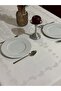 Dirt-Free Stain-Resistant Lace Patterned Tablecloth 160X220 Cream - 3