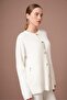Women's Pocket Detailed Knitwear Cardigan Ecru 25259 - 4