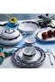 Aurora Collection 21 Pcs Dinner Set Real Gold Plated - 7