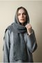 Women's Hooded Thick Knitwear Scarf – Gray - 2