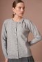 Women's Bow Detailed Buttoned Knitwear Cardigan Gray 25288 - 4