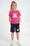 3-Piece Round Neck Capri Pants Print Detailed Summer Girl's 6-Piece Top and Bottom Set - 4