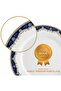 Aurora Collection Set of 6 Coffee Mugs (200ml) Real Gold Plated - 5