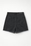 Women's High Waist Tassel Detail Anthracite Jean Shorts - 2
