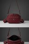 Women's Quilted Crossbody Bag (Width 25 cm X Length 17 cm X Depth 6 cm) - 4