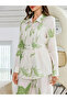 Women Floral Printed Belted Shirt and Pants Co-Ords - 3