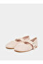 Girls Beige Buckle Ballerinas - 2
