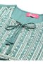 Women Green Sequined Kurta with Trousers Set - 4