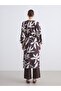 Shawl Collar Patterned Oversize Women's Kimono - 5