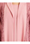 Women Lace Insert Abaya and Dress Modest Set - 4