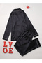 Women Black Long Sleeve Shirt and Pyjama Set - 2
