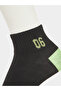 Pack of 5 - Contrast Detail Ribbed Cuff Ankle Socks - 3
