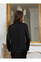 Women Black Embellished Long Sleeve Shirt - 5