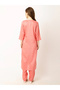 Women Pink Sequined Kurta with Trousers Set - 2