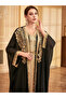 Women Sequin Patch Detail Belted Dress with kimono Set - 6