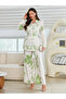 Women Floral Printed Belted Shirt and Pants Co-Ords