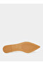 White Slingback Flat Shoes - 6