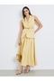 Women Yellow Sleeveless Waistcoat Top - 2