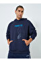Men Navy Blue Popeye Graphic Print Hoodie - 3