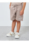 Boys Grey Cotton T-Shirt and Shorts Set - 4