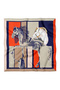 Modern Pattern Scarf Bandana with Horse Figure 50X50 cm - 2