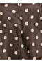 Women Brown Polka Dot Tie-Waist Shirt - 3