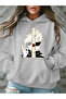 Printed women's/men's unisex Oversized Hooded sweatshirt