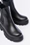 Zri̇n-745-2137 Premium Black Thick Sole Elastic Daily Women's Boots - 3