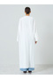 Women Coconut Tree Embroidered Long Sleeve Abaya - 4