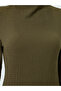 Women Dark Green Bodycon Maxi Jalabiya - 4