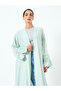 Women Green Embroidered Long Sleeve Abaya - 2