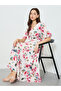 Women Floral Printed V-Neck Midi Dress - 2