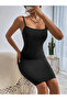 Women Black Sleeveless Bodycon Nightdress - 4