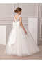 Girls White Embellished Sleeveless Maxi Dress - 3