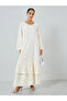Women Floral Printed Tiered A-Line Jalabiya - 3