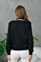 Women's Polo Neck Half Zipper Closure Basic Knitwear Sweater - 5