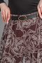 Women's Winter Coffee High Waist Lined Tulle Palazzo Trousers Elastic Wide Leg Stretchy Casual Daily Office Stylish 30342 - 4