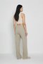 Women's Linen Trousers High Waist Wide Leg Natural Linen Fabric Summer Casual Model - 3