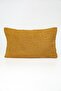 '' Noir'' Textured Plain Decorative Throw Pillow Cover 35X50 cm