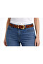 Women's Black Suede Belt – Gold Buckle – Casual & Classic Use - 2