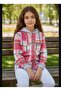 Hooded Plaid Children's Unisex Shirt - 3