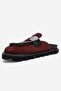 Vela Burgundy Suede Genuine Leather Women's Slippers - 4