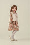 Girl's Floral Embroidered Muslin Eid Dress - 2