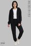 Women's Hooded Jacket and Elastic Jogger Pants 100% Cotton Combed Cotton Tracksuit Set