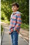 Striped Hooded Unisex Children's Shirt - 3