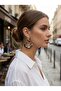 Leopard Patterned Geometric Dangle Women's Earrings I Special Boxed - 3